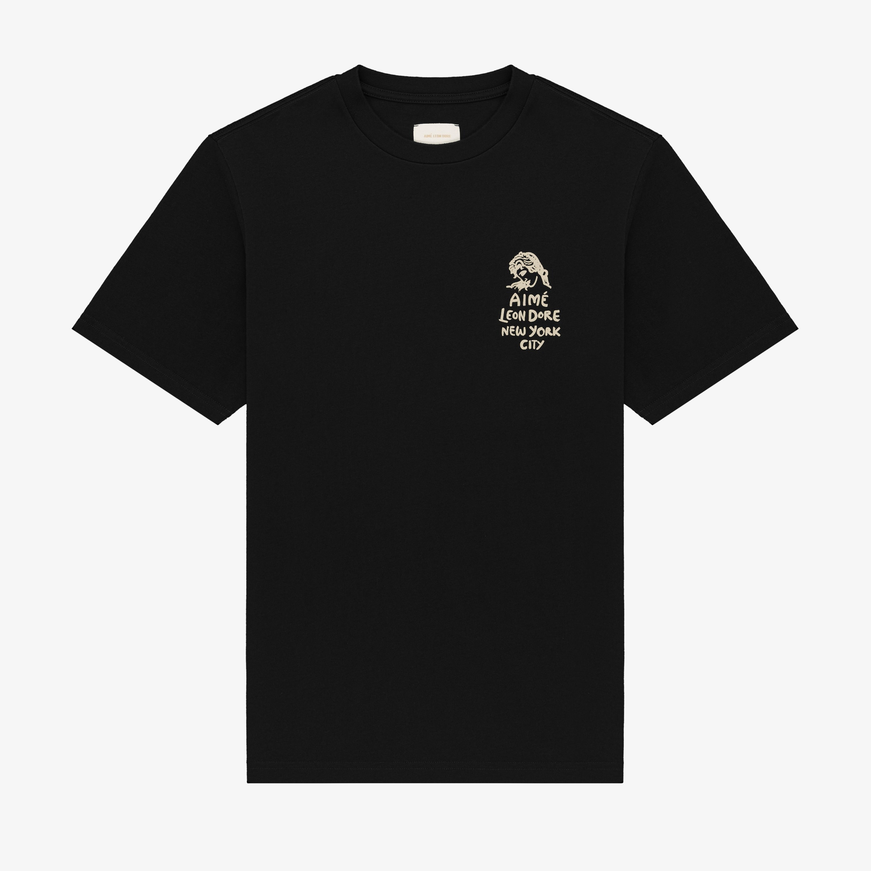 aime leon dore Tシャツ Aime Leon Dore ALD / Spring Photo Black Short-Sleeve Logo