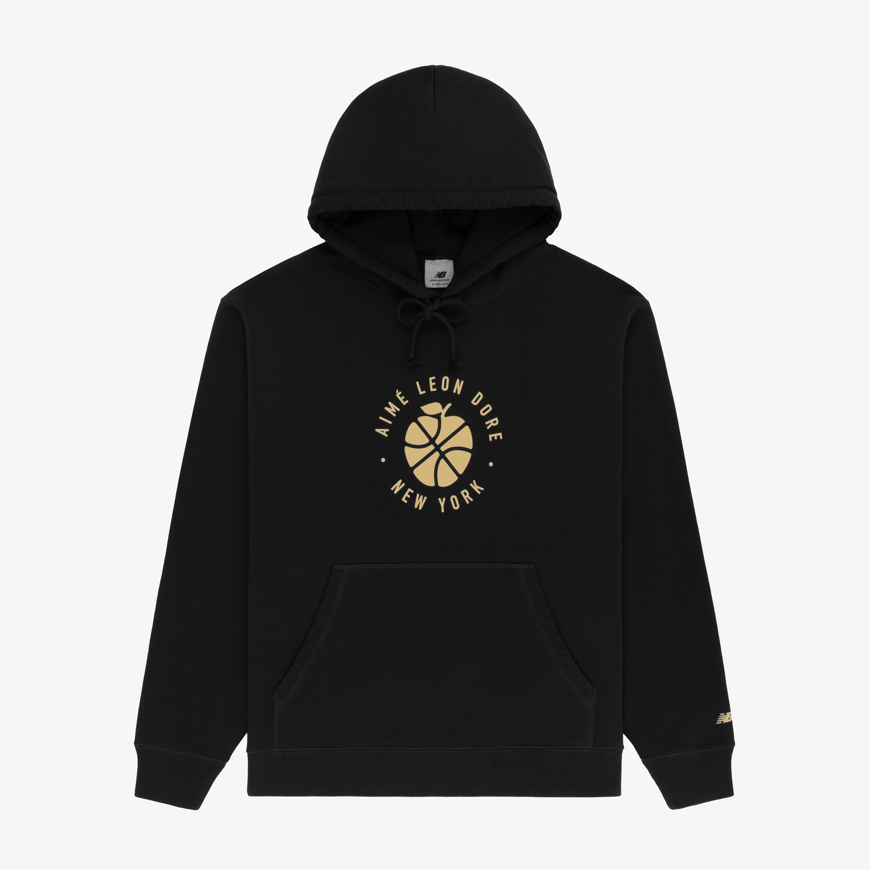 Aime leon dore black polar sold fleece hoodie