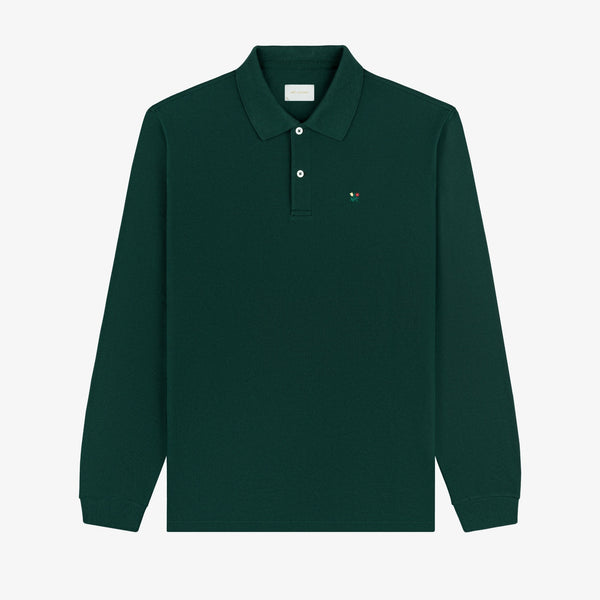 Long-Sleeve Crest Piqué Polo – Aimé Leon Dore EU