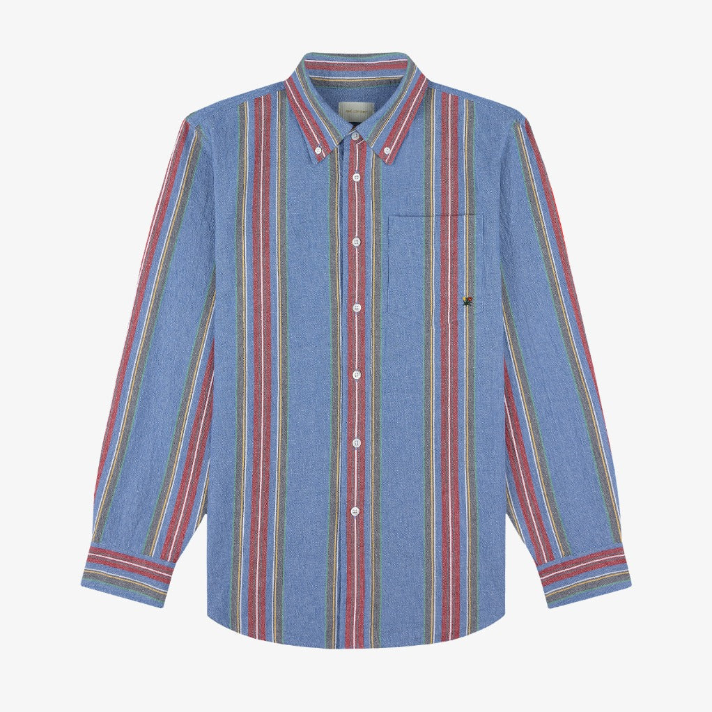 トップス 23SS Striped Crest Oxford Shirt M Striped Crest Oxford Shirt – Aimé Leon Dore