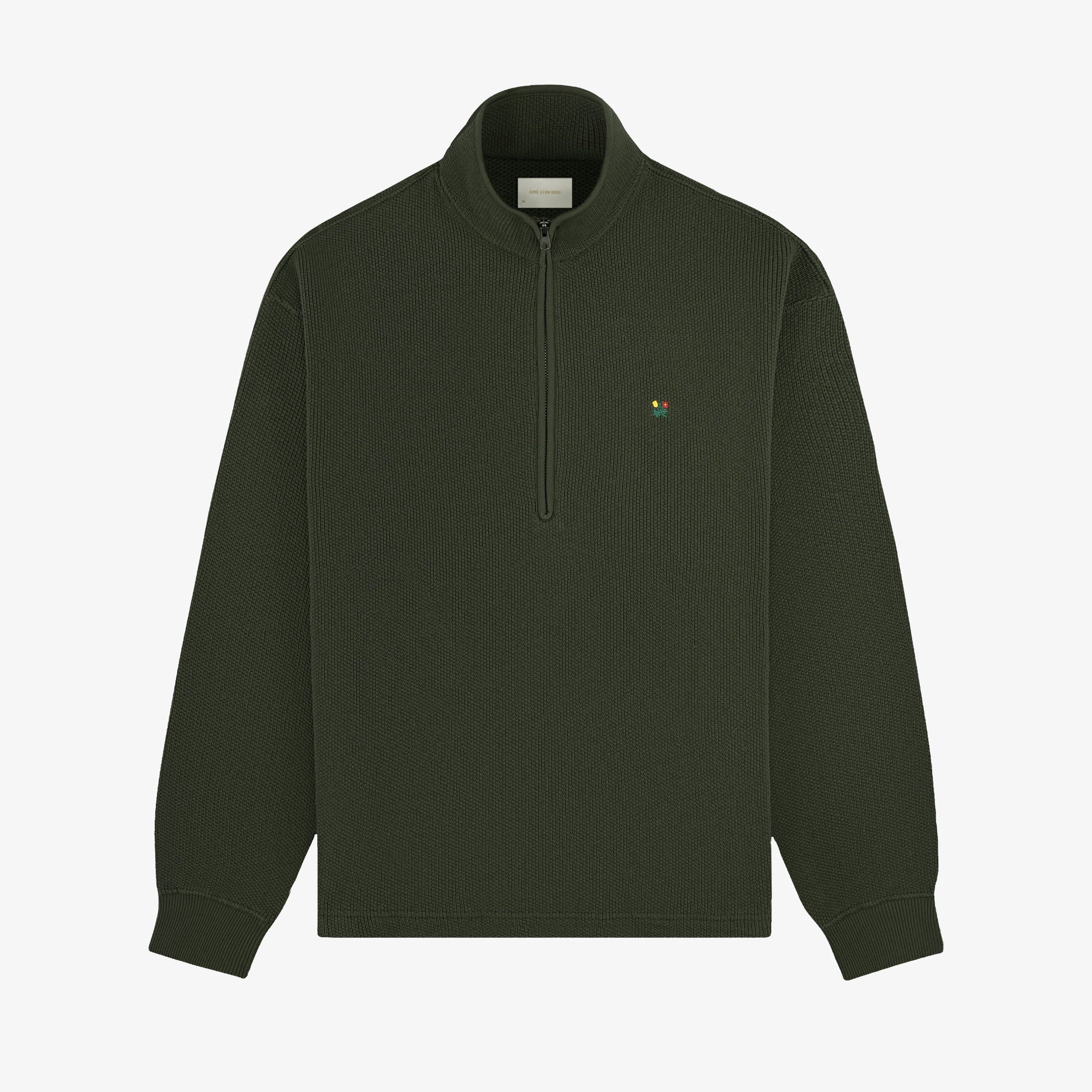 Crest Piqué Half-Zip Pullover – Aimé Leon Dore EU