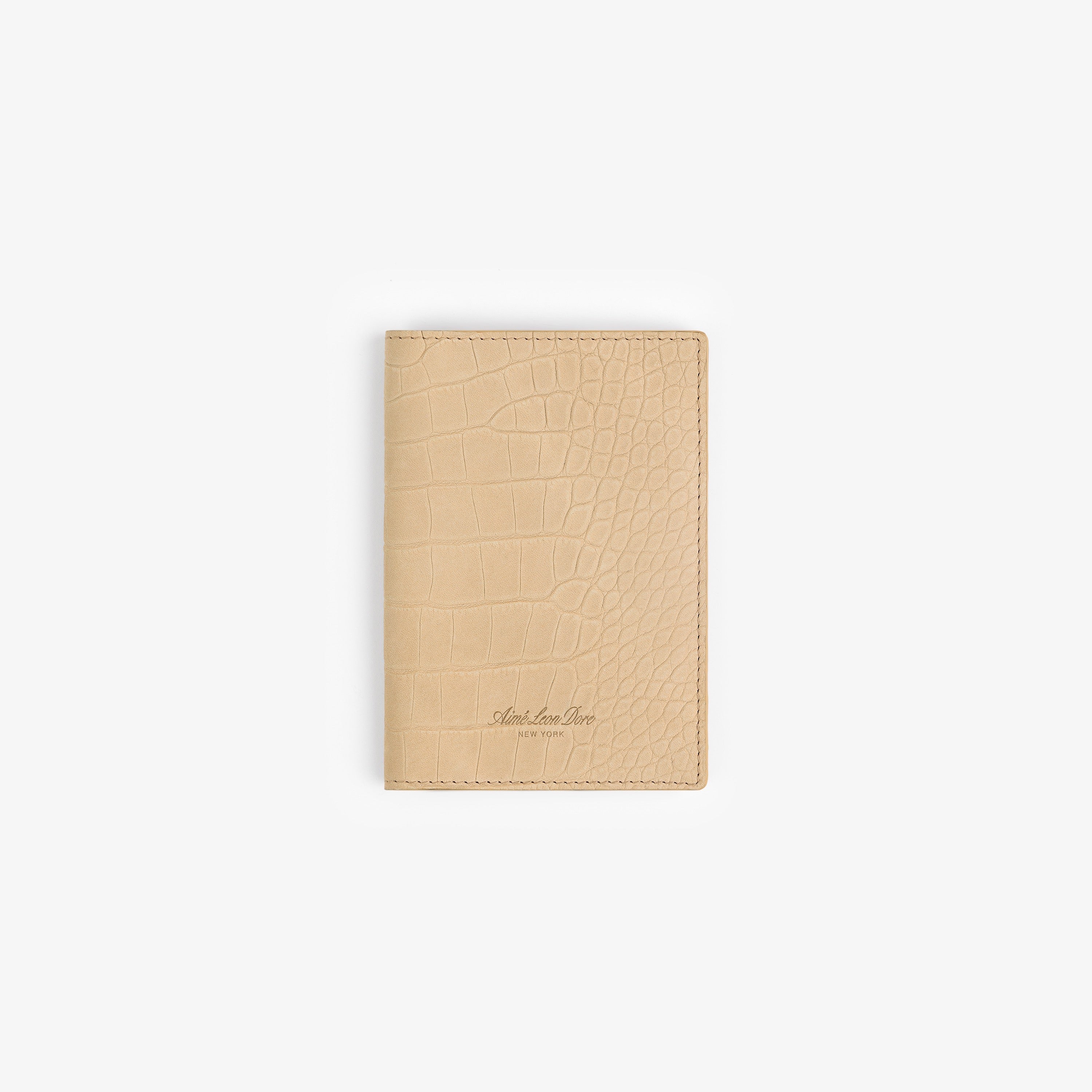Croc-Embossed Nubuck Passport Holder – Aimé Leon Dore EU