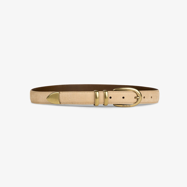 Croc-Embossed Nubuck Belt – Aimé Leon Dore EU