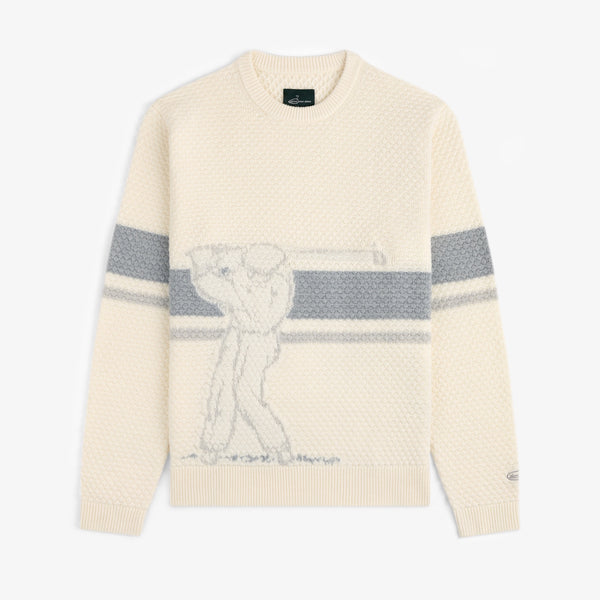 希少☆ELECTRIC GOLF x CLUBHAUS コラボ ニット長袖 The 19th Hole Caddie Dog Men's Golf Sweater | PGA TOUR Superstore