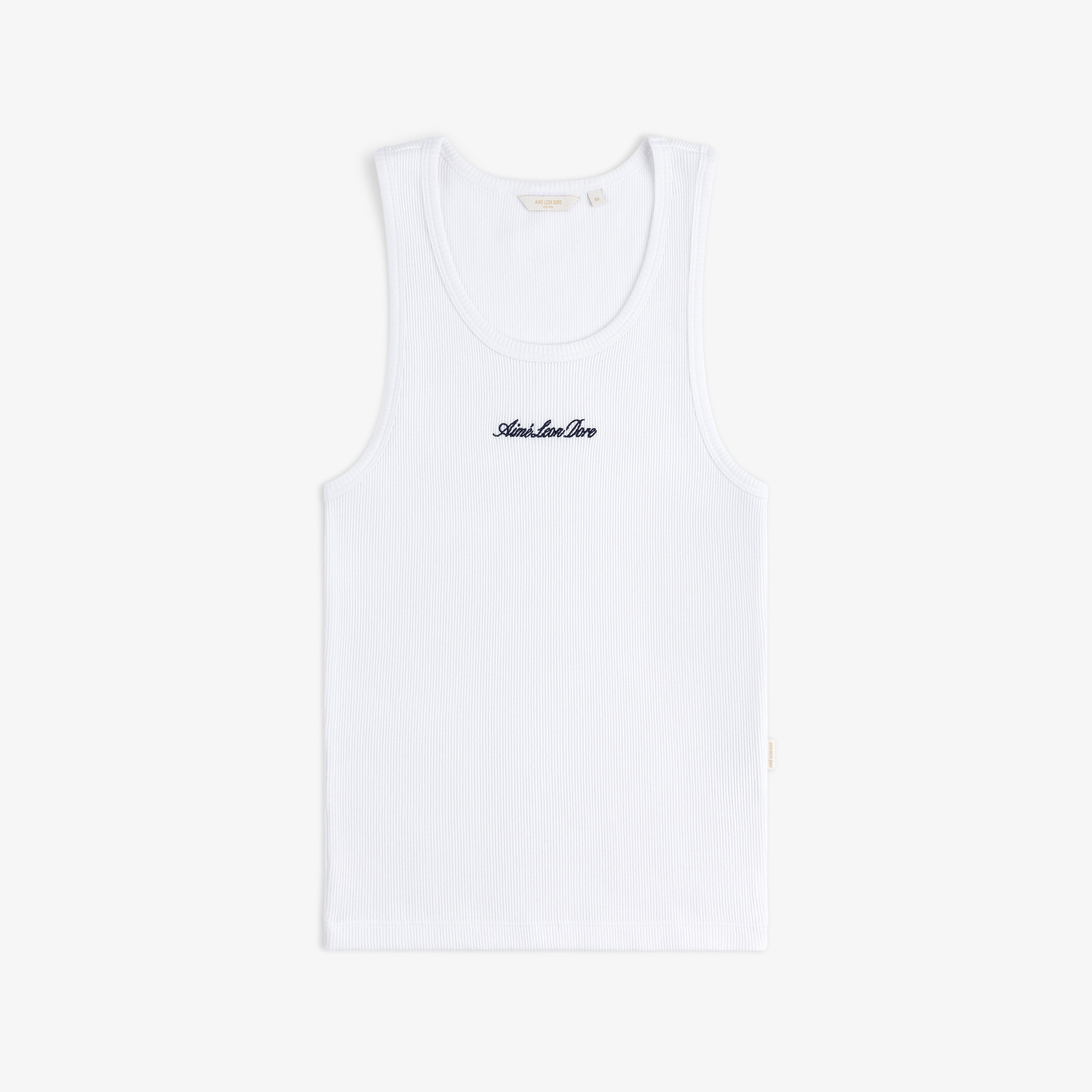 Embroidered Logo Tank Top – Aimé Leon Dore EU