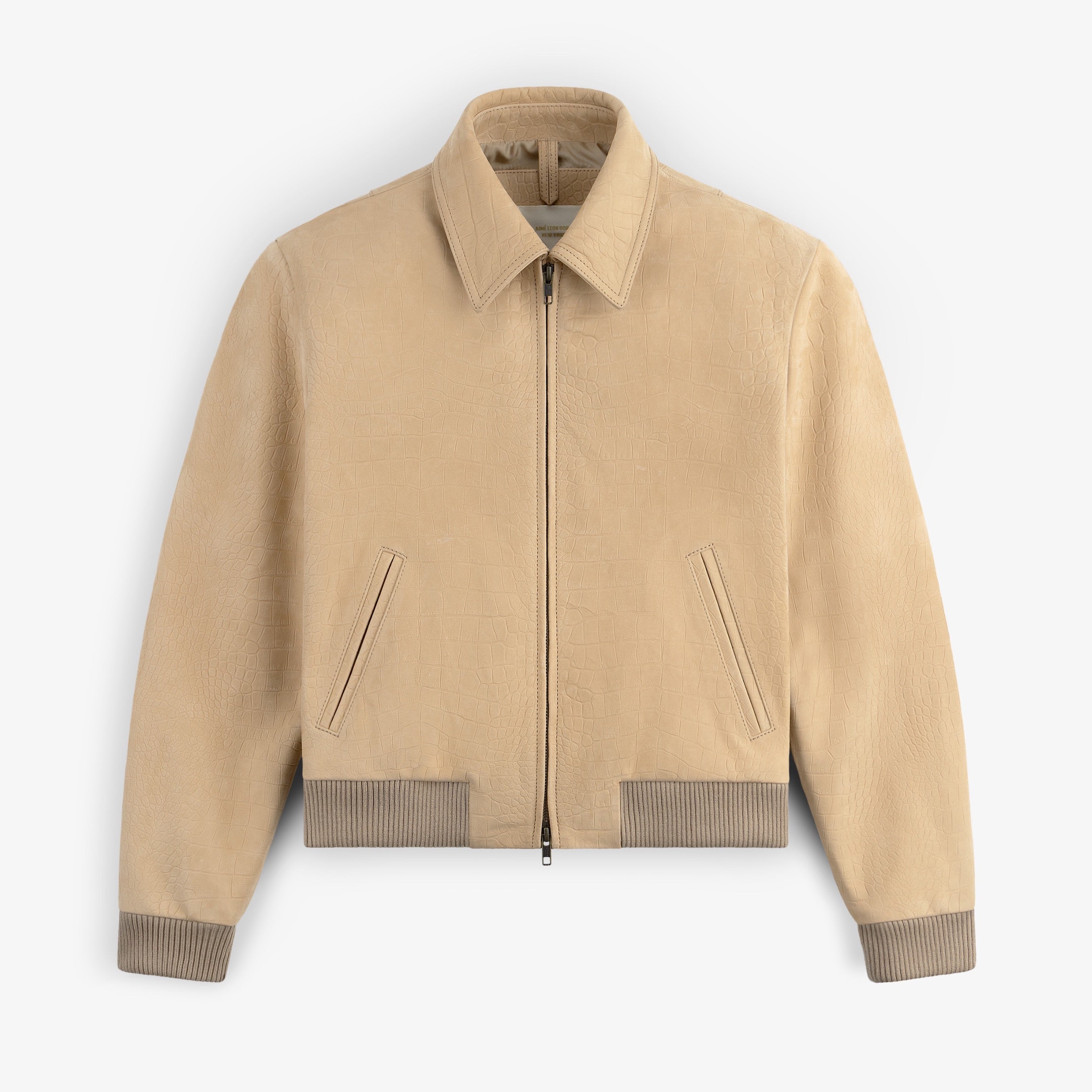 Croc-Embossed Nubuck Bomber Jacket – Aimé Leon Dore EU