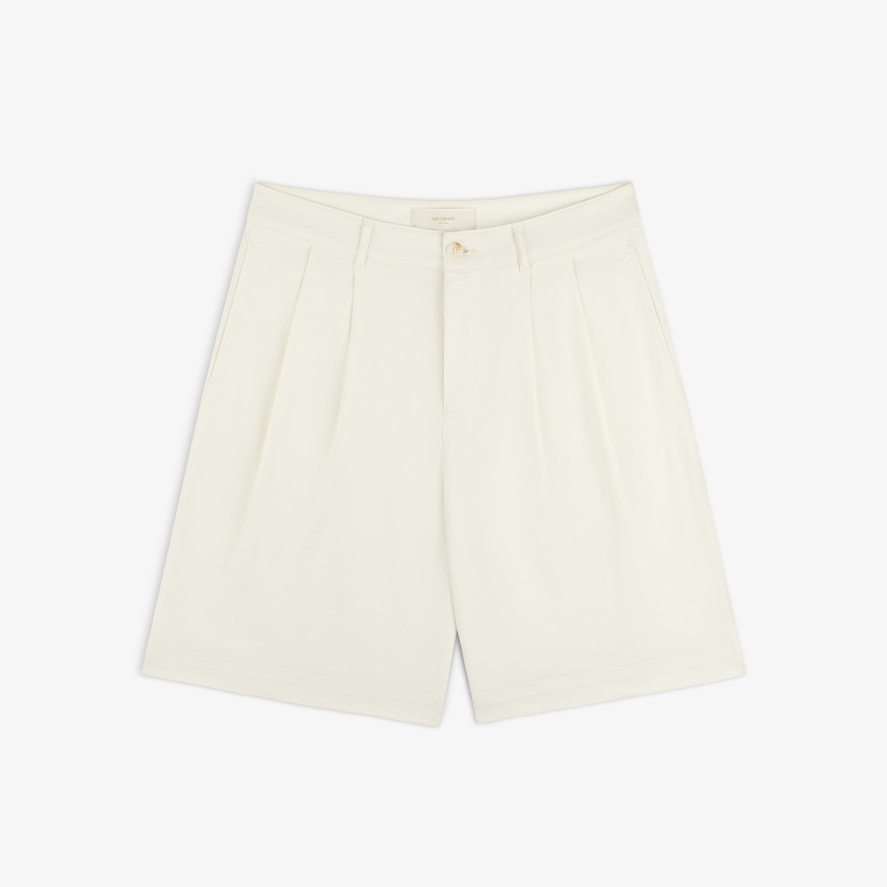 Pleated Linen Blend Bermuda Short – Aimé Leon Dore EU