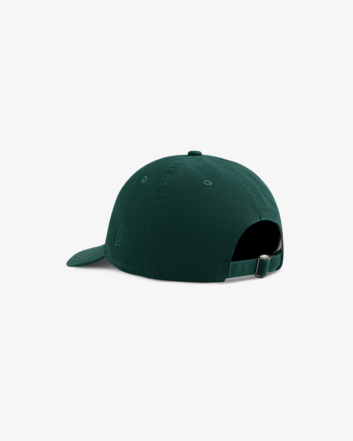 ALD / New Era Yankees Ballpark Hat in dark green, shown from back with adjustable strap and curved brim.