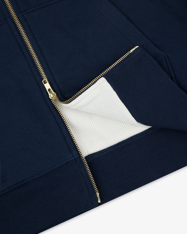 Unisphere Waffle Lined Full-Zip Hoodie