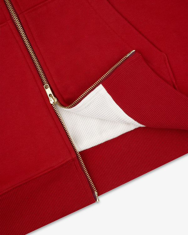 Unisphere Waffle Lined Full-Zip Hoodie