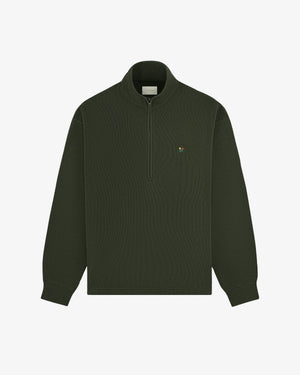 Crest Piqué Half-Zip Pullover