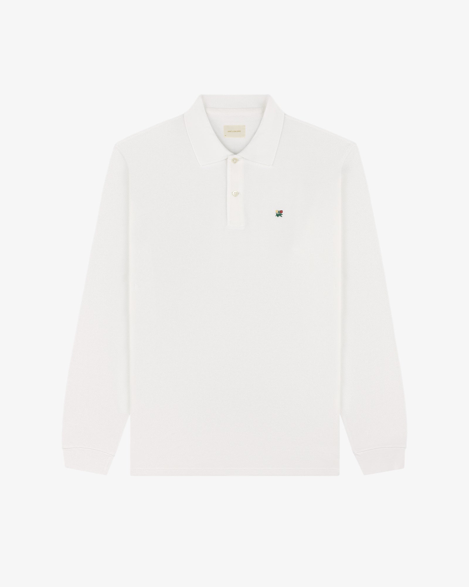 Long-Sleeve Crest   Piqué Polo