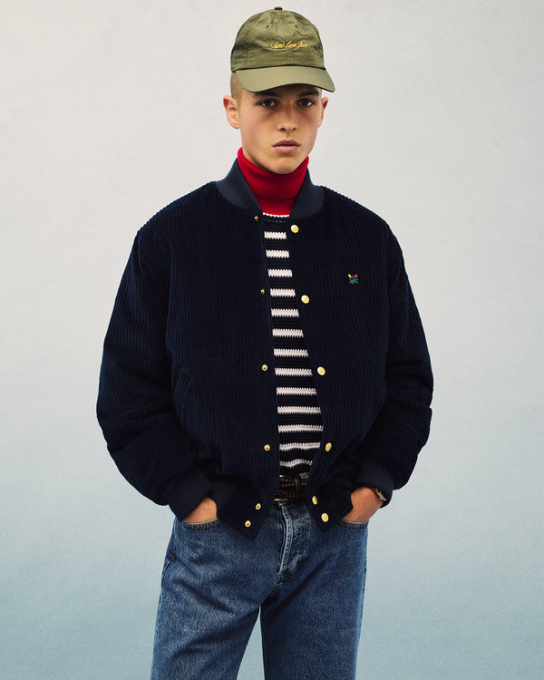 Corduroy Crest Varsity Jacket