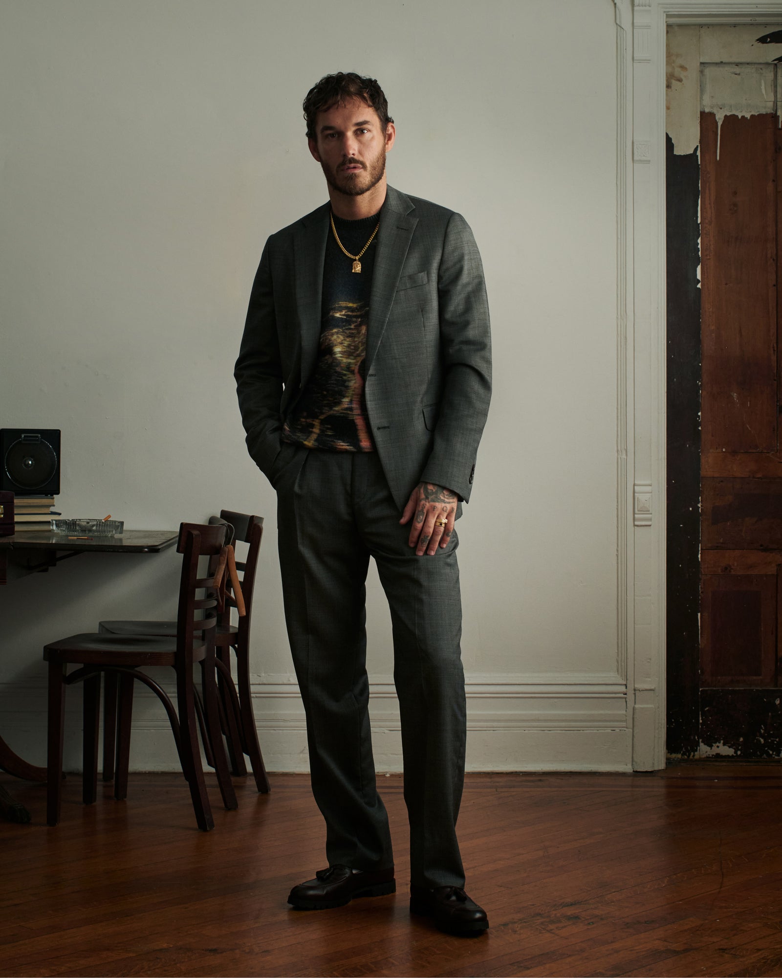 Sharkskin Suit Trouser