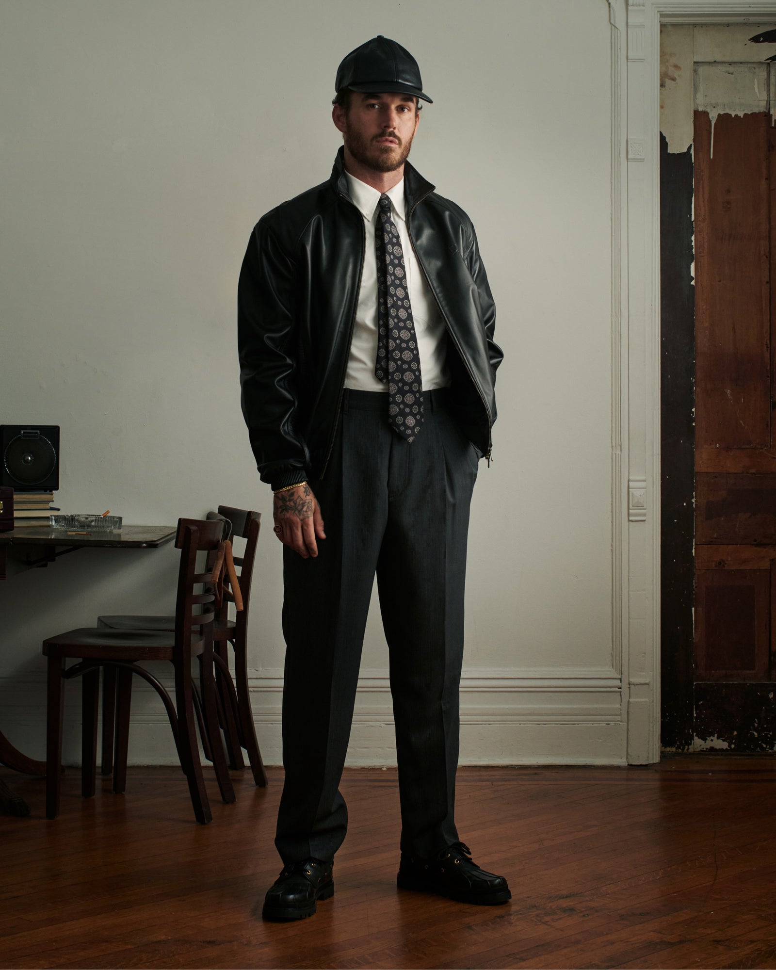 Double Pleated Wool Trouser