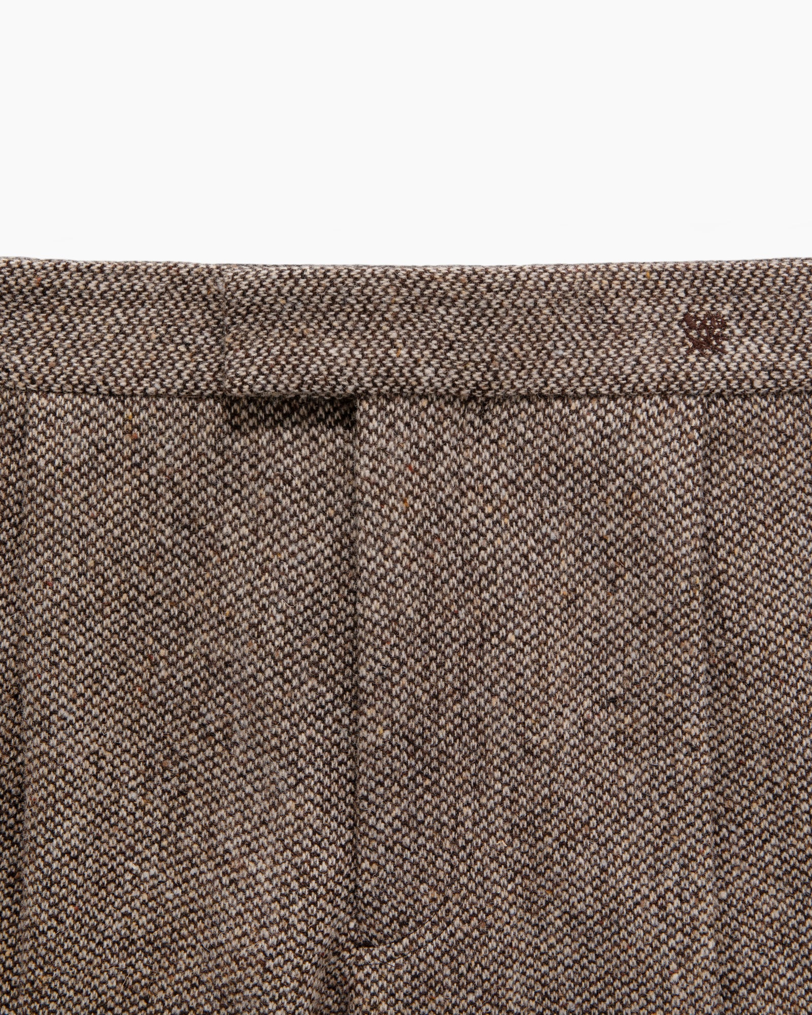 Single Pleated Birdseye Wool Trouser