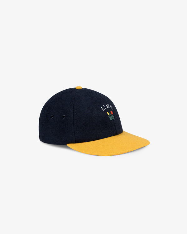 Wool Colorblock Crest Hat