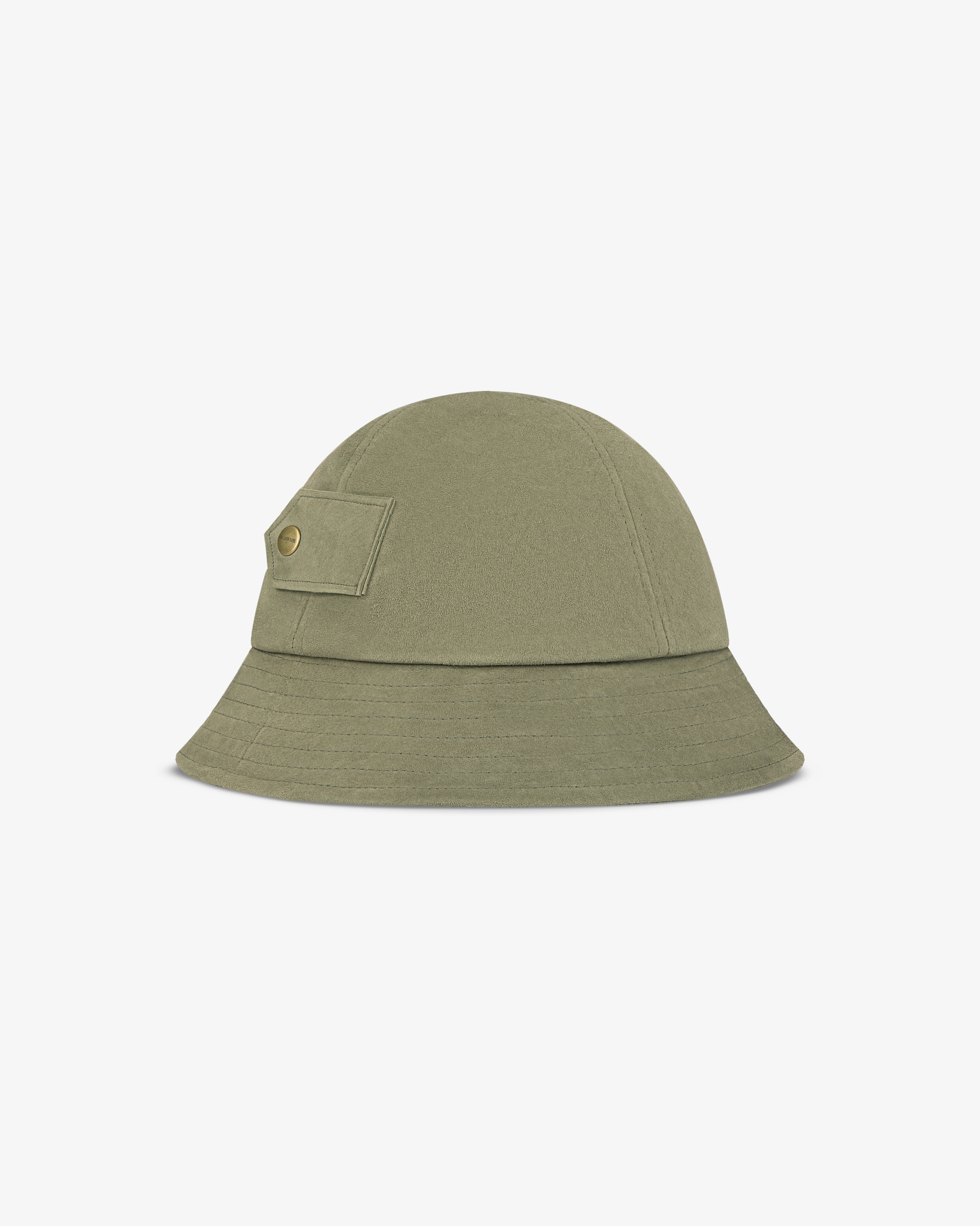 Suede Snap Bucket Hat