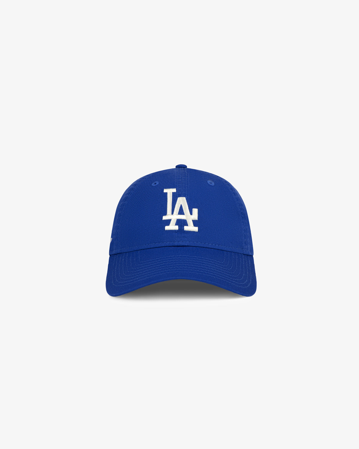 ALD / New Era Dodgers Ballpark Hat in blue with a white LA logo, shown on a plain white background.