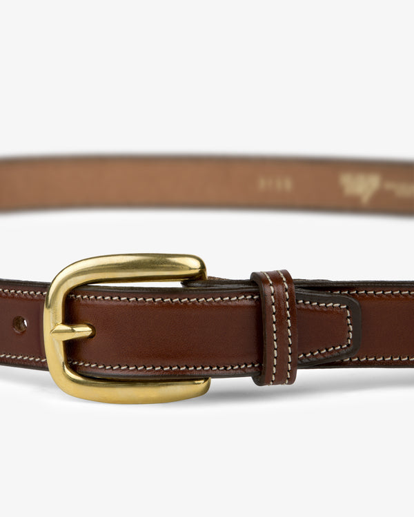 Saddle Stitch Leather Belt