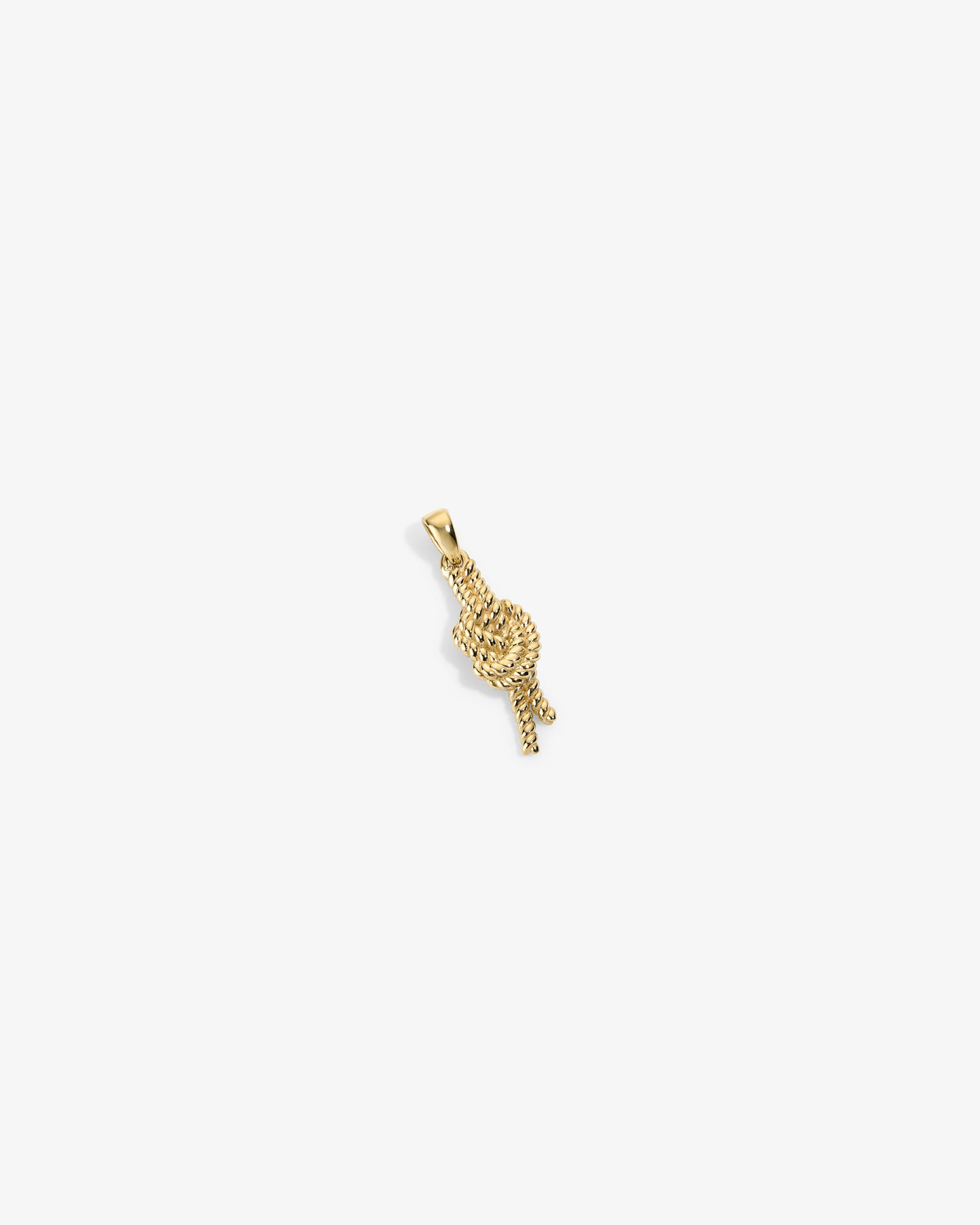 14Kt Gold Nautical Knot Pendant displayed on a plain white background.