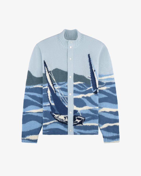 Seascape Intarsia Cardigan