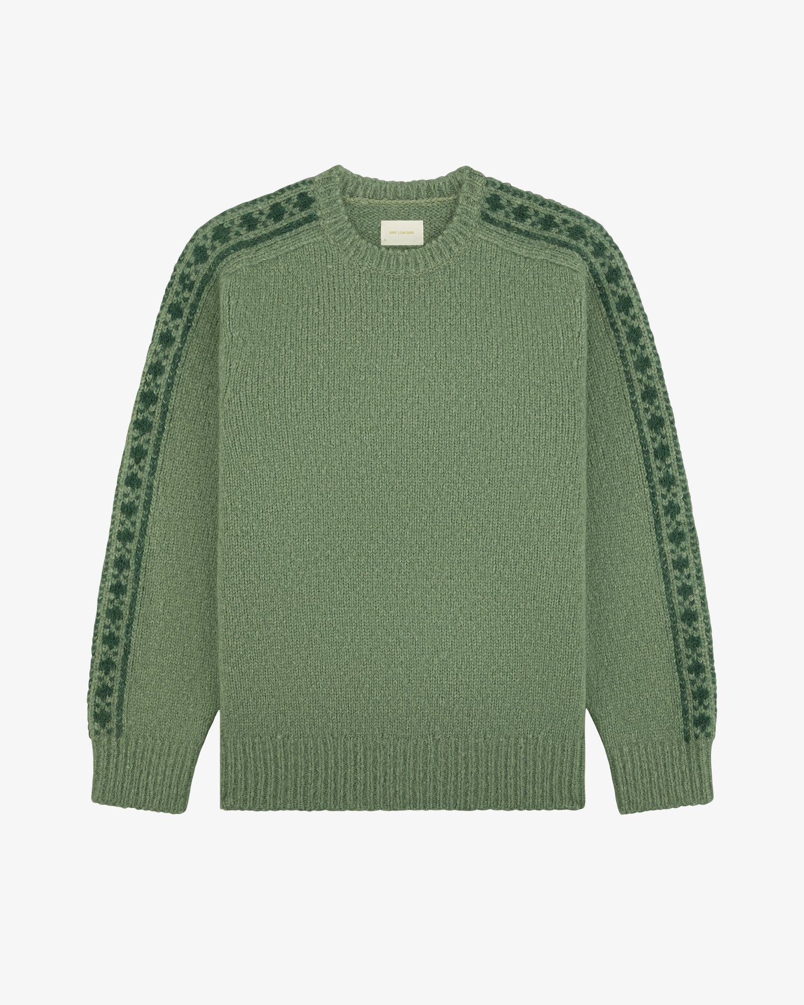 Jacquard Stripe Alpaca Sweater