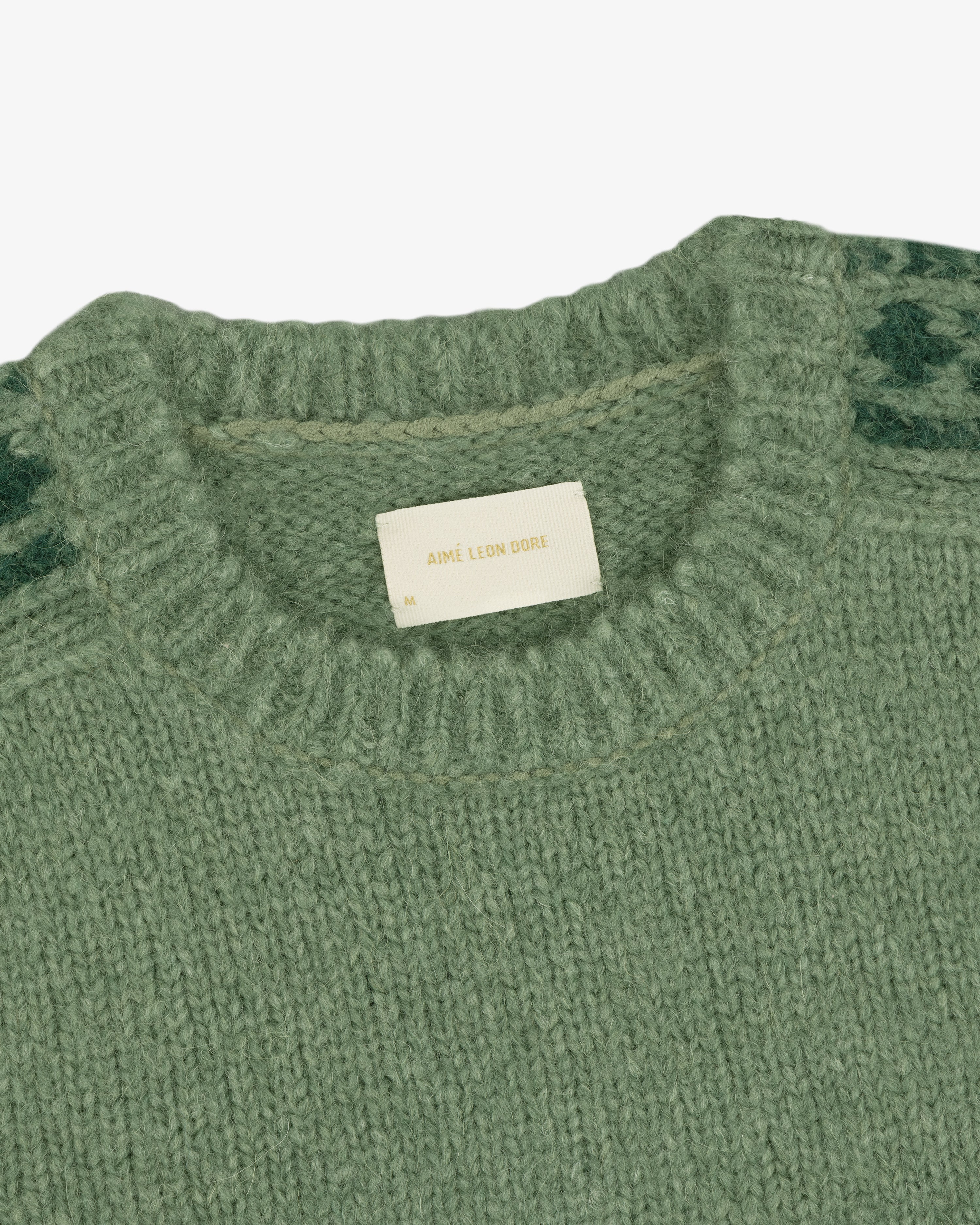 Jacquard Stripe Alpaca Sweater