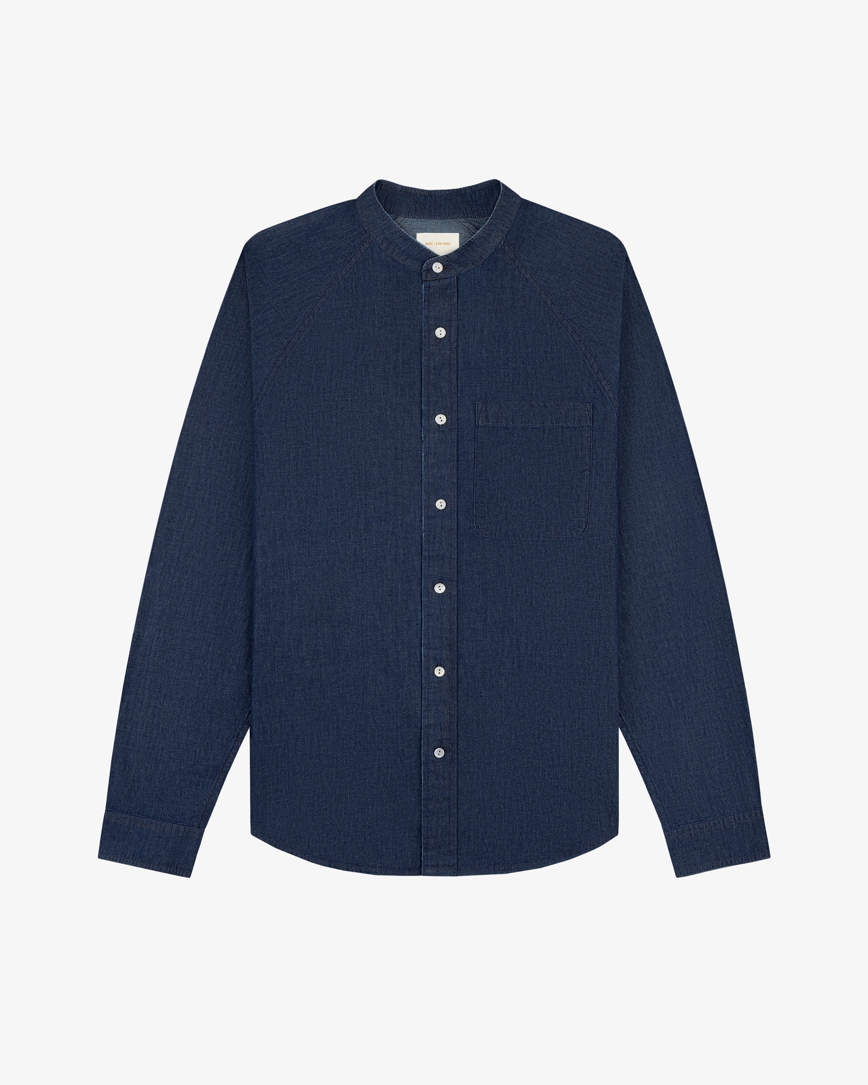 Denim Collarband Shirt
