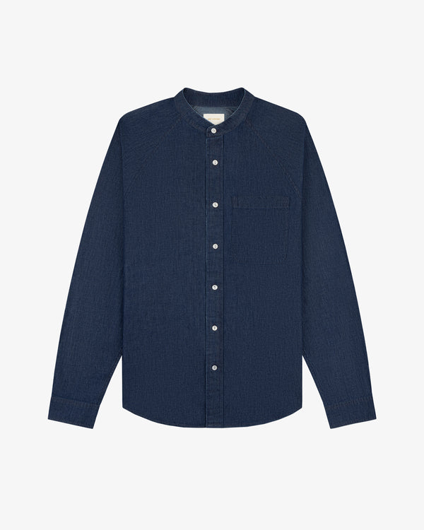 Denim Collarband Shirt