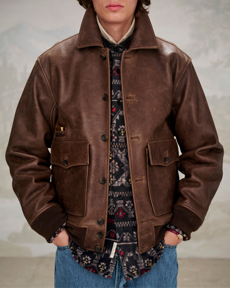 Leather Flight Jacket