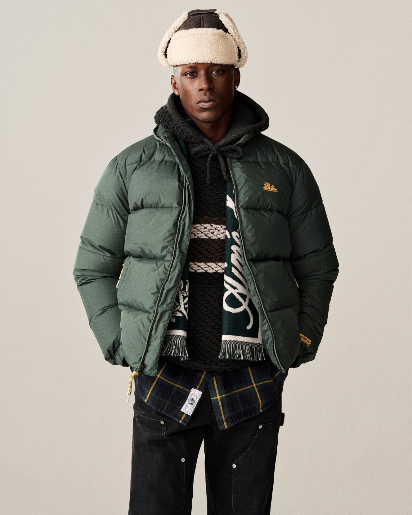 Wool Script     Scarf