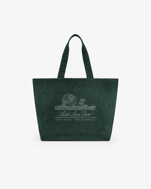 Large Corduroy Unisphere Tote Bag