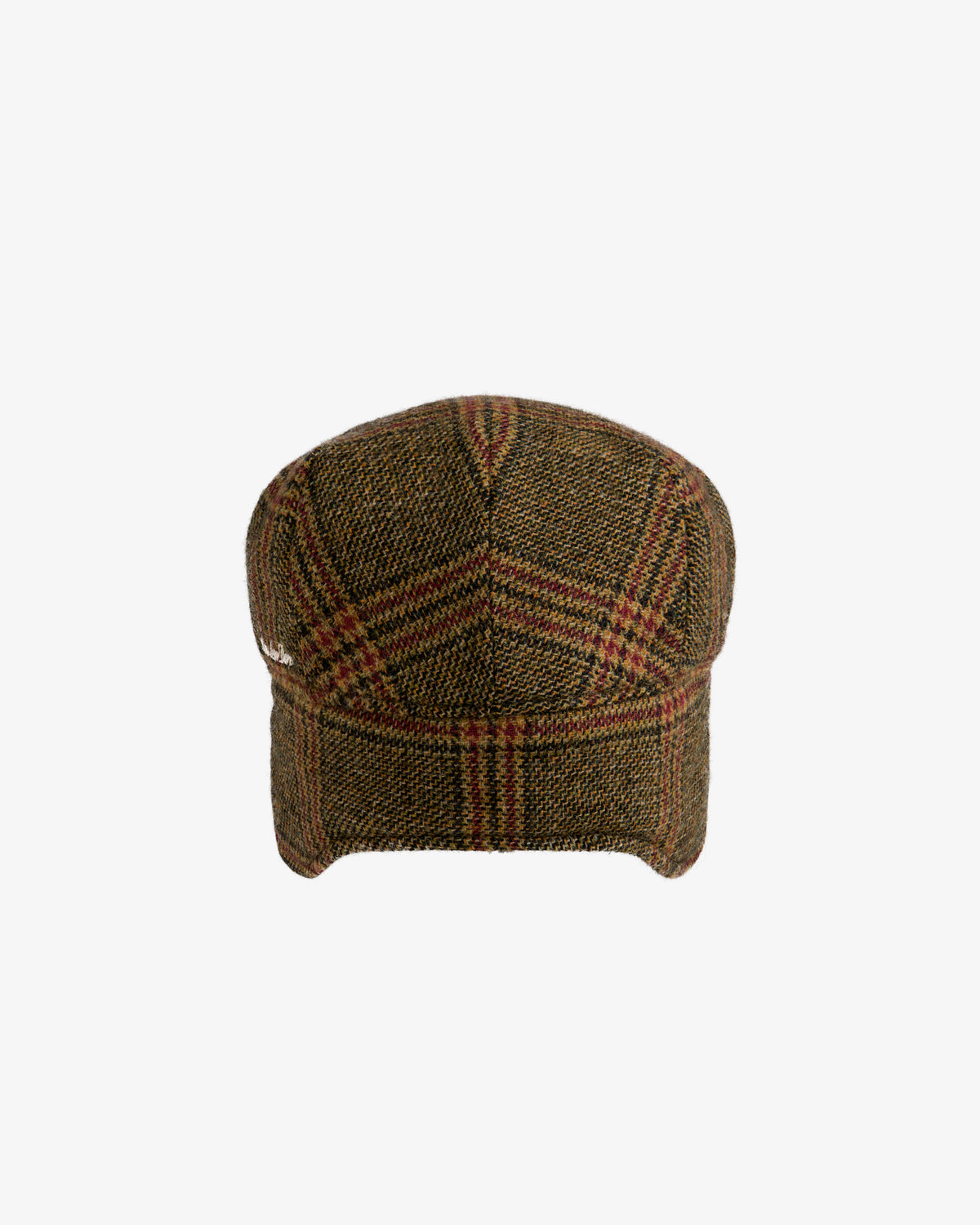 A brown plaid tweed Plaid Tweed Driver’s Hat.