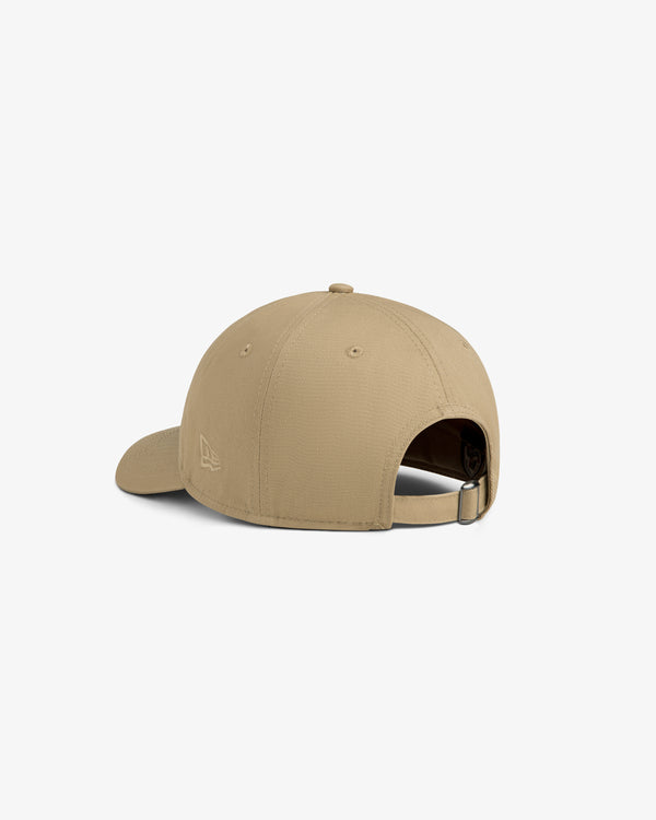 ALD / New Era Mets Ballpark Hat shown from back with adjustable strap and metal buckle on white background.