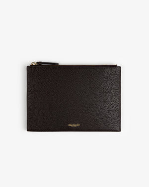 Small Tumbled Leather Pouch