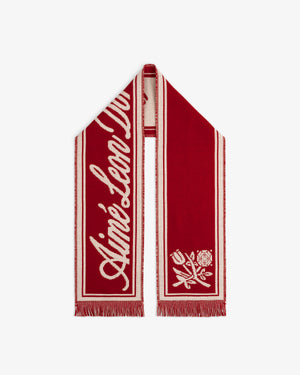 Wool Script Scarf