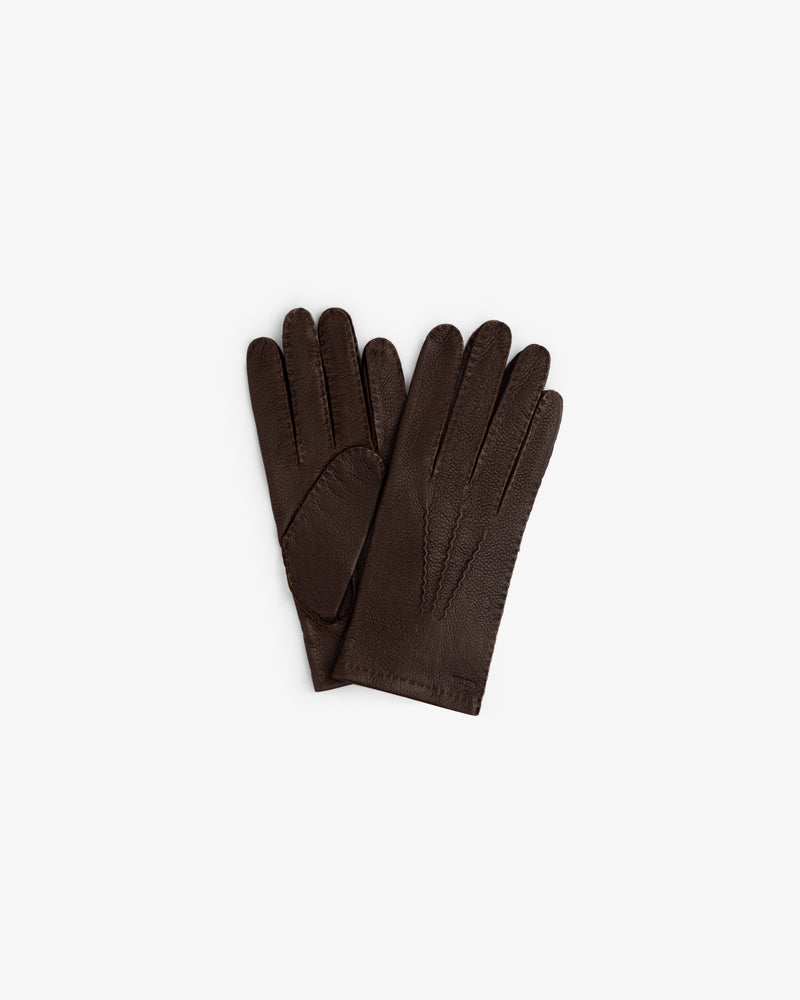 Pair of brown leather Henry Gloves.