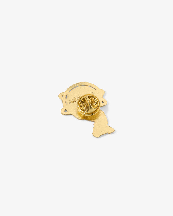 A Graphic Pin with a butterfly clasp, shown on a white background.