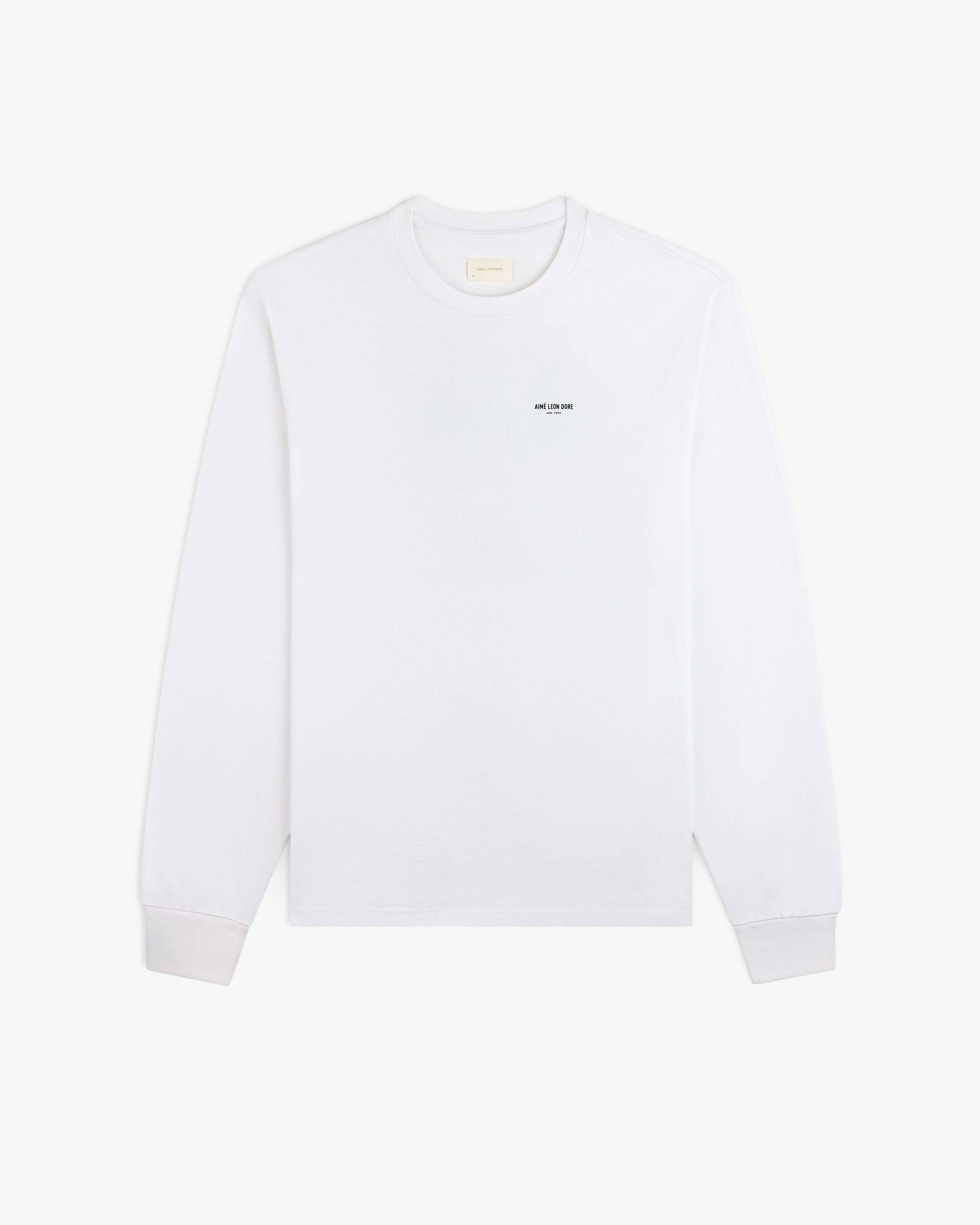 White Long-Sleeve Sailing Tee with a small logo on the left chest.