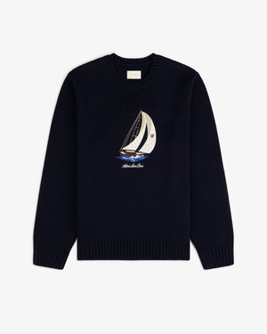 Regatta Embroidered Crewneck Sweater