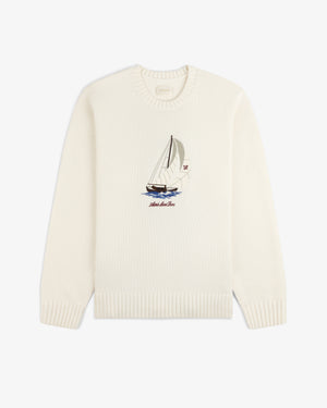 Regatta Embroidered Crewneck Sweater