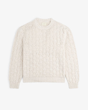 Checkerboard Bouclé Sweater