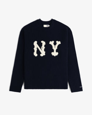 NY Highlanders Ribbed Wool Crewneck Sweater