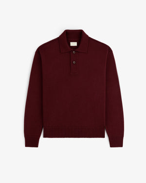 Long-Sleeve Merino Polo