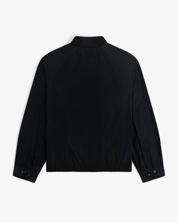 Crest Nylon Windbreaker shown flat from the back with buttoned cuffs and a straight hem on a white background.