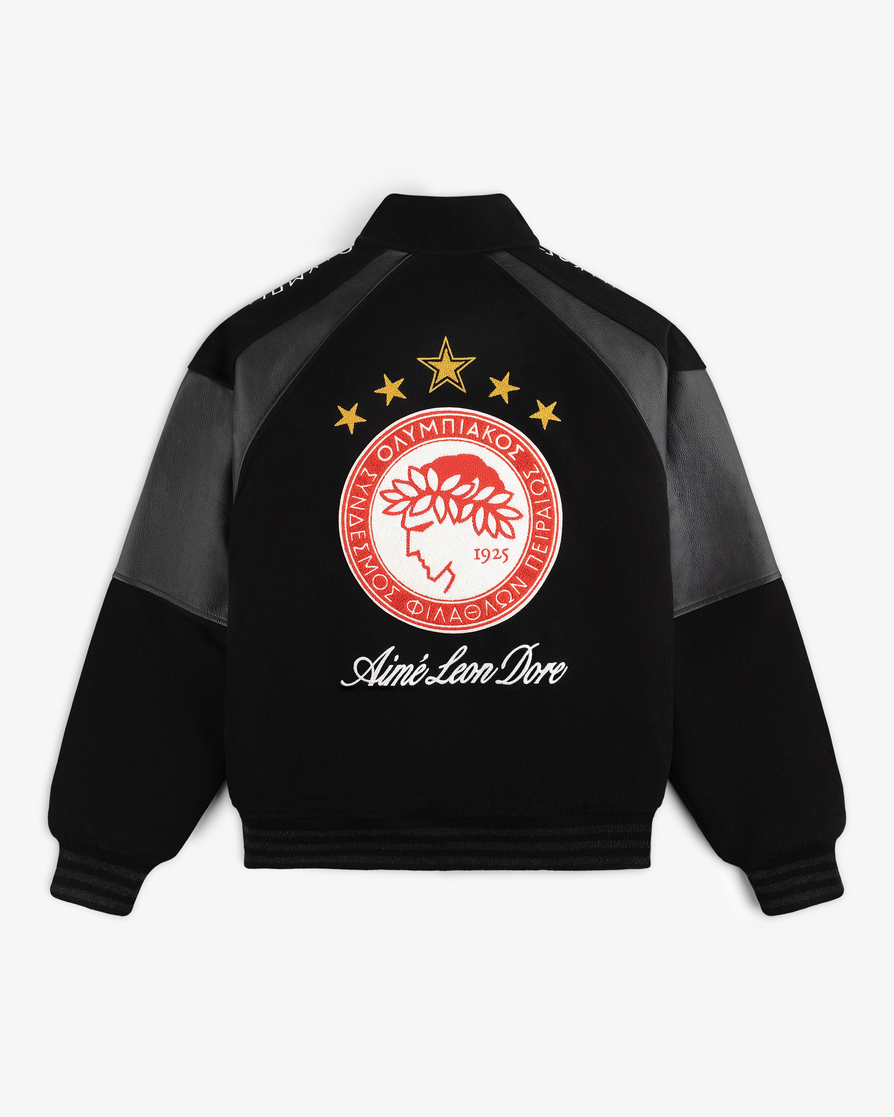 Jet Kackets ALD / Olympiacos F.C. Team Leather Jacket – Aimé Leon Dore EU