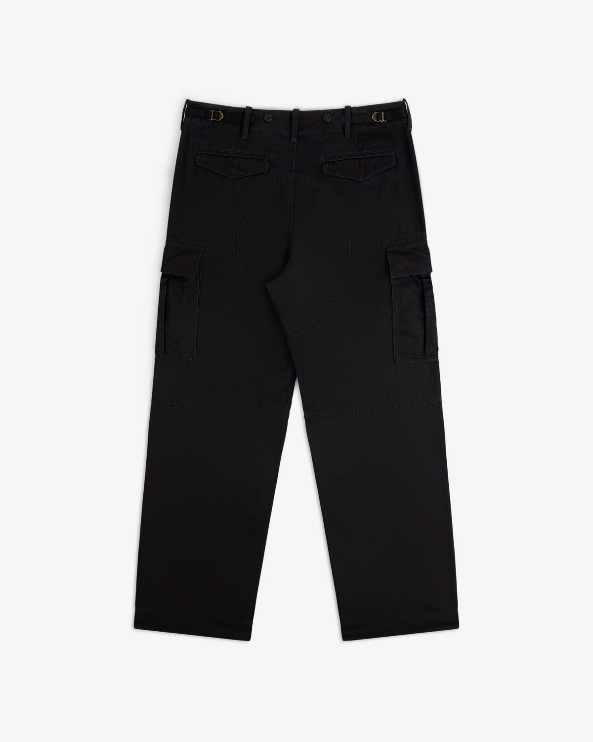 Fatigue Pant in black with multiple pockets, back view shown on a plain white background.