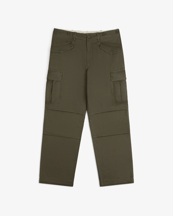 Fatigue Pant in olive green with side pockets, shown flat against a white background.