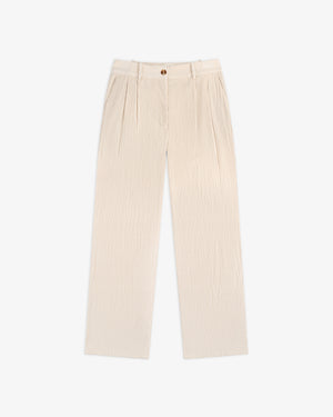 Double Pleated Corduroy Trouser